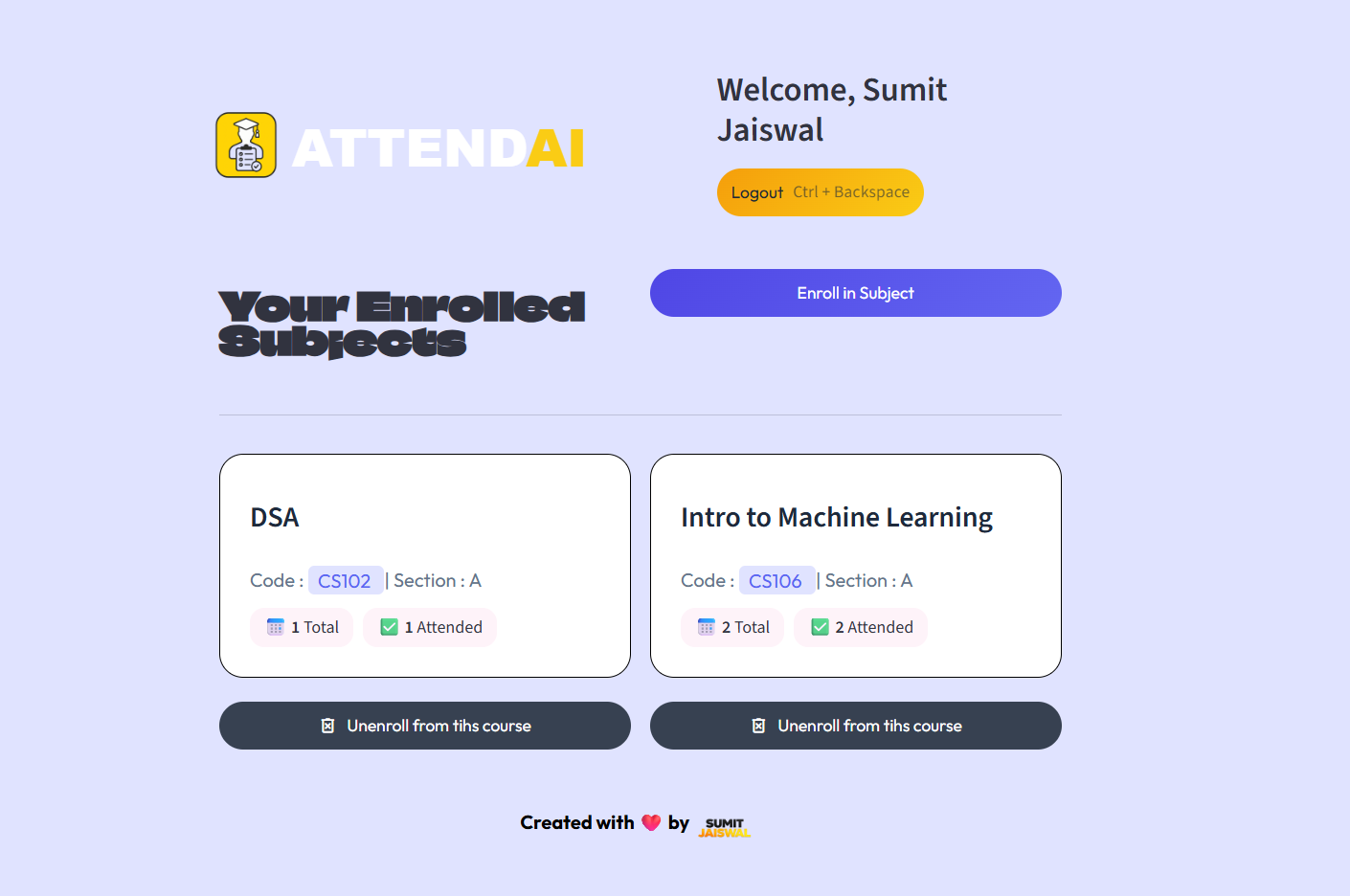 Student Dashboard